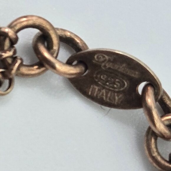 Dyadema Italian 925 Sterling Silver Multi-Chain Bracelet Cross Miraculous Medal - Picture 4 of 9